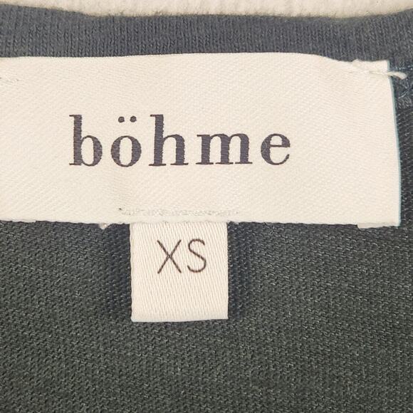 Bohme Dark Green Tank Jumpsuit 100% Cotton Women’s SZ XS Elastic Waist EUC - Picture 3 of 16